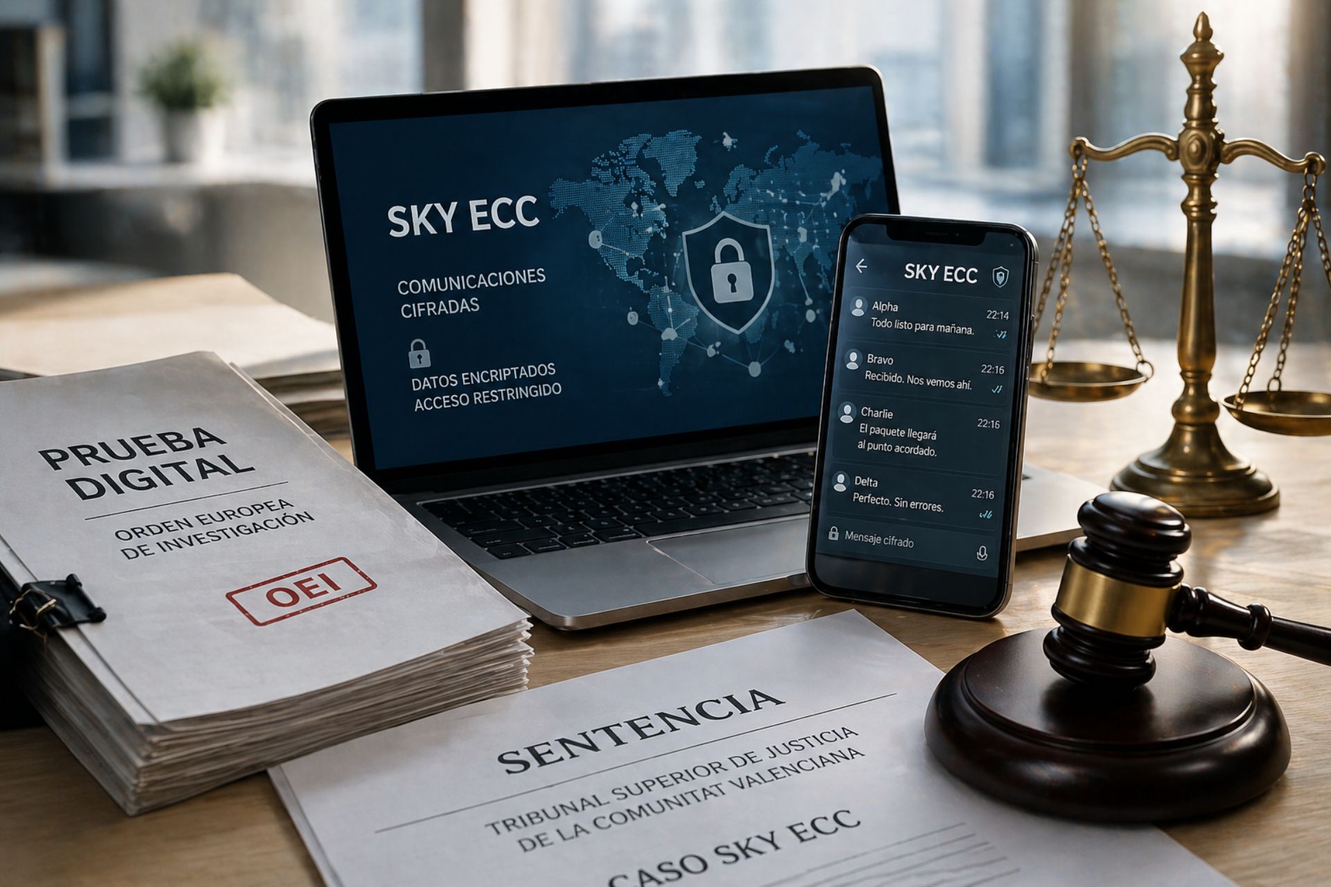 Sky ECC Sentencia TSJCV Prueba digital Julio Sanchez Abogados Redlex